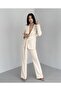 Women's Belted Jacket Trousers Set Stone - 5