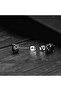 Taç Boutique Design King Size Large Zircon Stone Stud Model 316L Steel Men's Earrings - 3