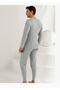 Men's Gray Long Cuffed Interlock Underwear M New Season (6 Economic Pack) - 2