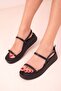 Women's Black Sandals 18203 - 3