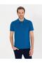 Indigo Slim Fit Polo Collar Basic T-shirt - 2