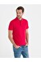 Kırmızı Slim Fit Polo Yaka Basic Tişört