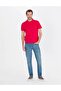 Kırmızı Slim Fit Polo Yaka Basic Tişört - 6
