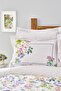 Vanty Purple Double 100% Cotton Duvet Cover Set - 2