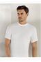 Men's White Short Sleeve Collared Ribbed Undershirt m New Season (8 Pieces Economic Package)