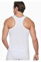 Men's White 3-Pack Cotton Rib Knit Athletic Tank Tops, New Season - 2