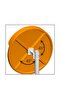 Evelux Traffic Safety Mirror (Ø60Cm) Bump Mirror, Car Parking Mirror Yellow-Black 12228 Tga - 5
