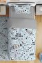 Blue Antique Space Patterned Single Baby Kids Bedding Set
