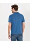 Dark Blue Slim Fit Polo Collar Basic T-shirt - 3