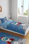 Red Rocket Patterned Single Baby Kids Bedding Set - 2