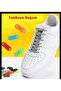 Takbırak Elastic Shoelaces, Smart Laces, New Generation Laces, Orange Rainbow - 6