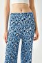 Women's Blue Patterned Jeans - 5