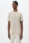 Men's Beige Striped T-Shirt - 3