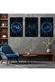 Triple Mdf Hz Muhammad and Allah Word Religious Painting Set