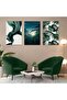 مجموعة طاولة نباتية خضراء MDF ثلاثية - 2