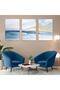 Triple Mdf Abstract Sea Pattern Table Set - 2