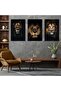 Triple Mdf King of the Jungle Lion Table Set