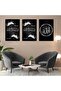 Triple Mdf Hz Muhammad and Allah Word Religious Painting Set - 2
