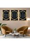 Triple Mdf Ayetel Kursi, Evil Eye Verse, Prayer of Fertility Religious Painting Set - 2