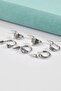 Unisex Gray Claw Figured Spayk Design Steel Earrings - 5