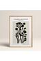 Natural Wood Framed Painting Framed Poster Artistic Modern Wall Decor (Flower286-Wood-30X40)