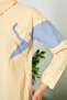 STRIPED MODEL WOMEN'S SHIRT WITH POCKET DETAIL - 7
