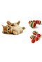 2 Pieces Rainbow Color Cat Dog Play Ball 4.2 cm - 2