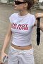 Crop Cut Do Not Disturb T-Shirt - 2