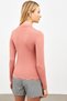 Women's Salmon Turtleneck Blouse - 3