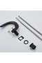 Matte Modern Black Gold Deck Mounted Bathroom Sink Faucet Special Design Faucet Cold and Hot - 5