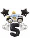 Police Car 5 Year Old Balloon Set Balloon Foil Set Concept Set Age Balloon Set