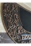 Front of Building, Doormat, Rubber, Ethnic Patterned, 70cm Diameter, Semi-Circular, Easy to Clean, Does Not Deteriorate Due to Moisture - 2