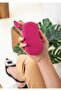 Genuine Leather Pink Zippered Home Car Keychain - 2