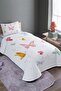Butterfly Valley Patterned Single Pique Set and Bedspread