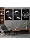 Triple Mdf Hz Muhammad and Allah Word Religious Painting Set