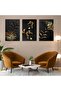 Abstract Pattern Flower 3 Piece Mdf Table Set - 2