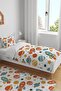 Retro Spacecrafts and Planets Patterned Single Baby Kids Bedding Set - 2