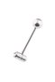 10 Mm Cerrahi Çelik Dil Piercing