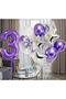 Purple 3 Year Old Balloon Set Purple Color Number Balloon Set Birthday Party Purple Color Helium Balloon Purple Number Balloon