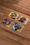 African Woman Themed Natural Stone Travertine Coasters Set of 4 - 2