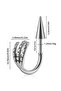 Unisex Gray Claw Figured Spayk Design Steel Earrings - 2