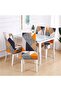 Patterned Velvet Chair Cover, Geometric Pattern (1 Piece) - 2
