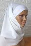 Ready Turban Bonnet Combed Cotton Bandana Practical Scarf White Hijab Head Scarf Banded Shawl - 2