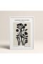 White Wooden Framed Painting Framed Poster Artistic Modern Wall Decor (Flower286-White-40X60)
