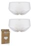 100% Organic Cotton 2-Piece Women's High Waist Panties
