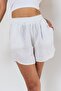 White Mini Shorts - Kyra Muslin Women - 2