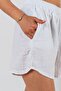 White Mini Shorts - Kyra Muslin Women - 5