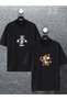 Unisex Women Men Tom and Jerry Cute Printed Lover Couple T-Shirt Combination Oversize Tshirt Set of 2