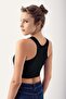 Maternity Thick Strap Crop Top Ribbed Breastfeeding Detailed Sports Bustier - 3