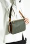 Dayanna Khaki Green Camel Women's Shoulder and Crossbody Bag 16X22 Size - 2
